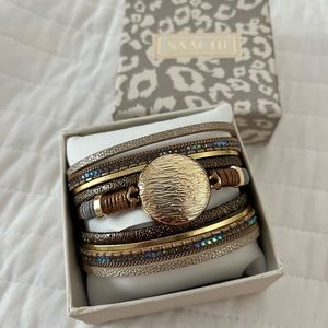 NEW with tag & box Saachi layered bracelet